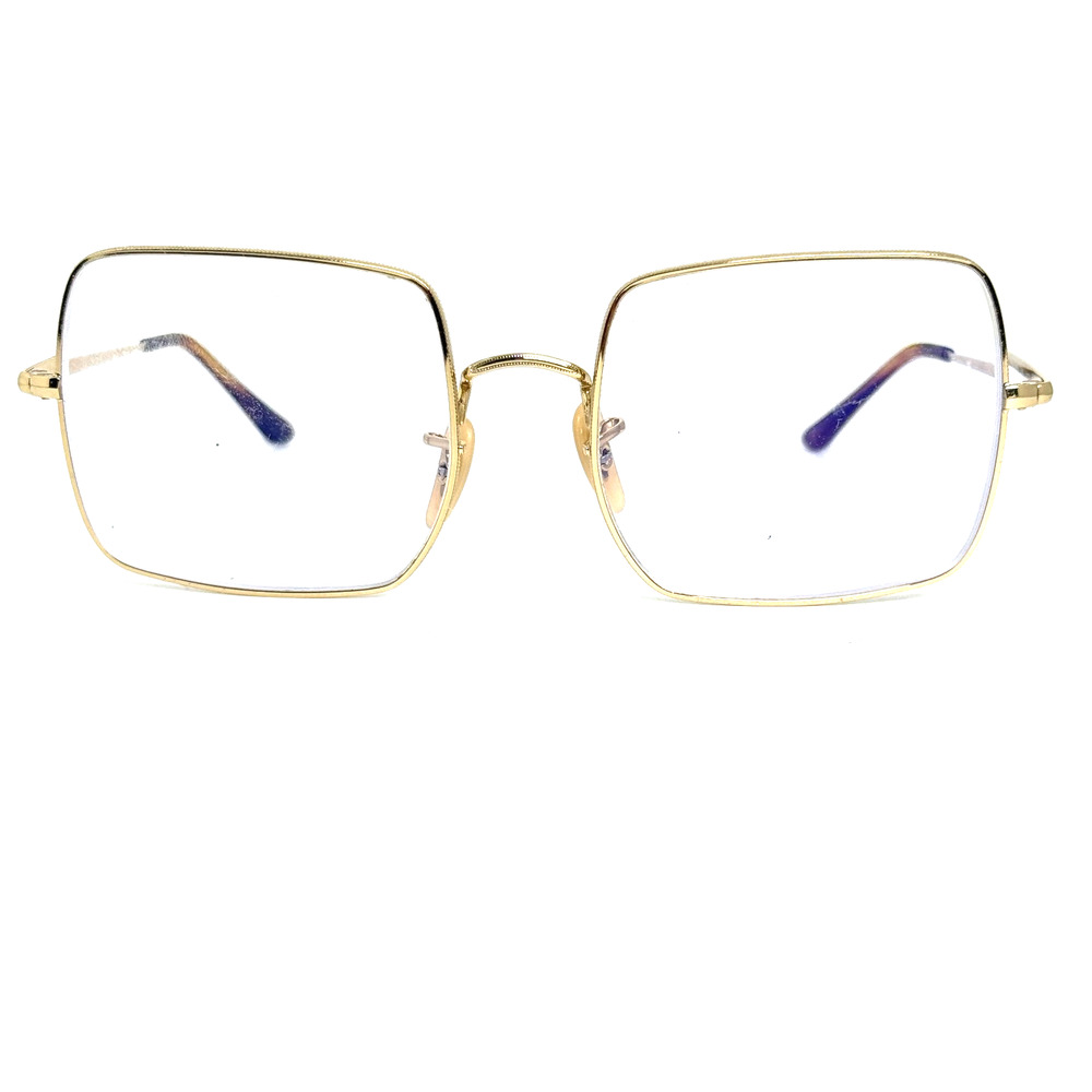 RAY-BAN RB1971-V SQUARE 2500 Italy Gold Polish Eyeglasses‎ Frame 54-19-145 20040